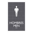 AC Hotel Restroom Sign - Men (Bilingual)