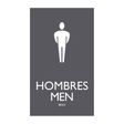AC Hotel Restroom Sign - Men (BOH) (Bilingual)