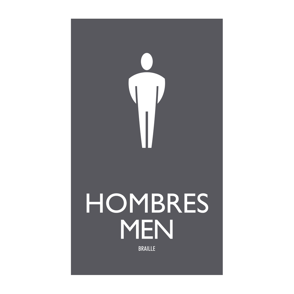 AC Hotel Restroom Sign - Men (BOH) (Bilingual)
