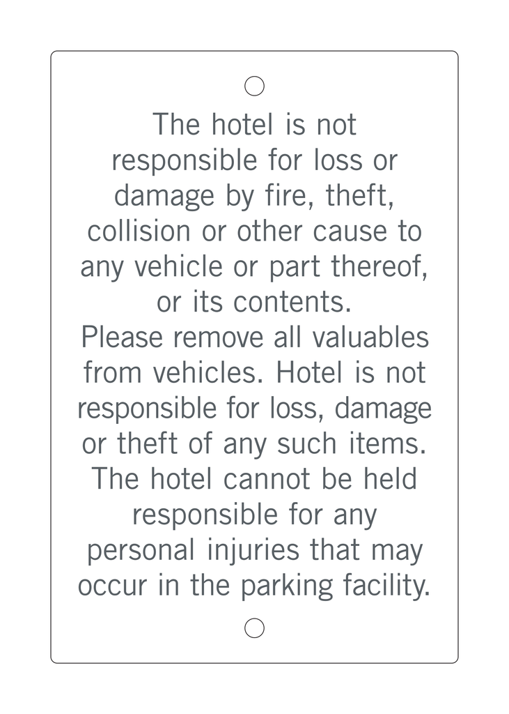 Hyatt House  Parking Sign — Pet Walk Area