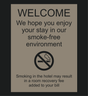 Country Inn & Suites Bent Sign - Welcome - Smoke-Free Environment (Witching Hour)