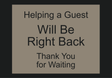 Country Inn & Suites Bent Sign - Will Be Right Back (Witching Hour)