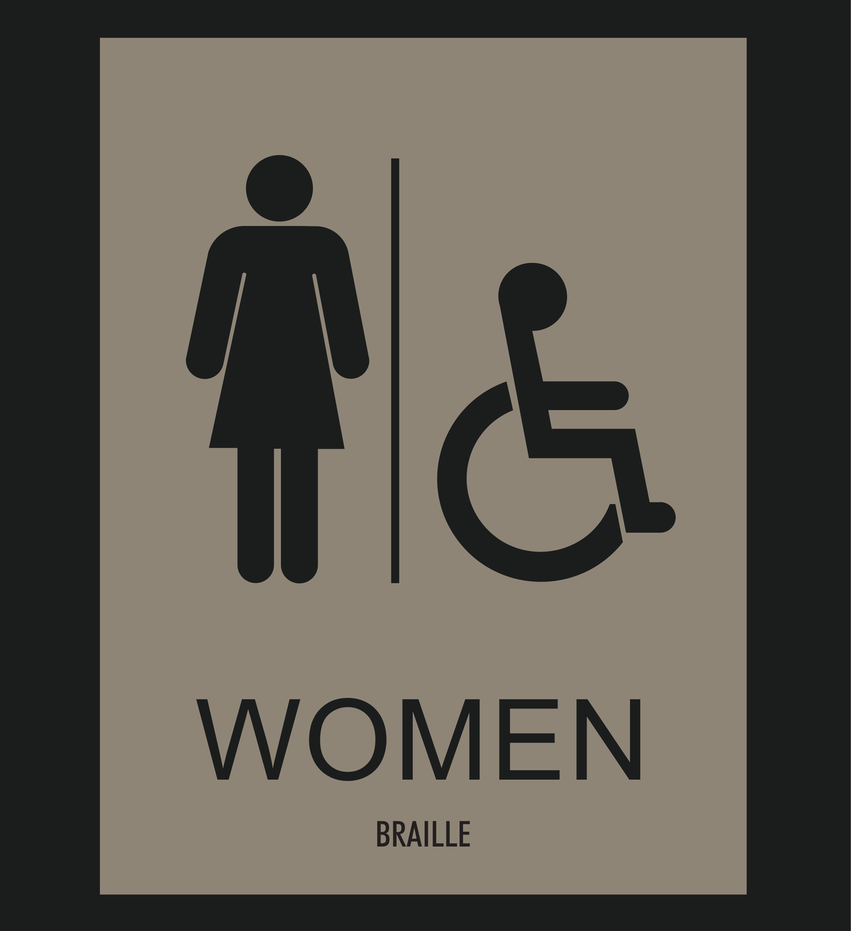 Country Inn & Suites Restroom Identification - Accessible Women (Witching Hour)