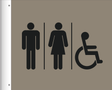 Country Inn & Suites Projecting Sign - Accessible Restroom (Witching Hour)
