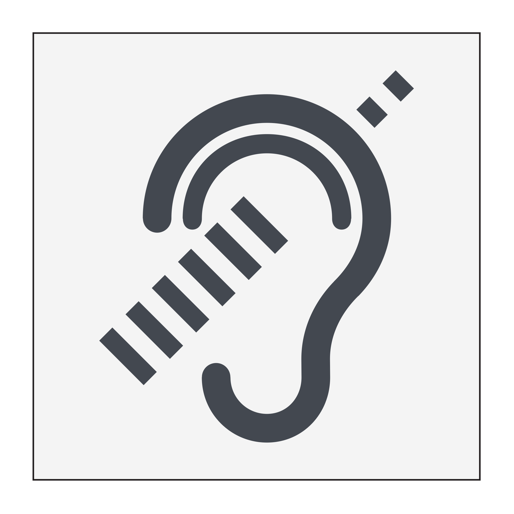 Courtyard Informational - Hearing Impaired Symbol