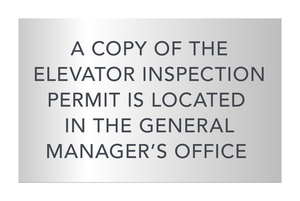 Courtyard Informational - Elevator Inspection