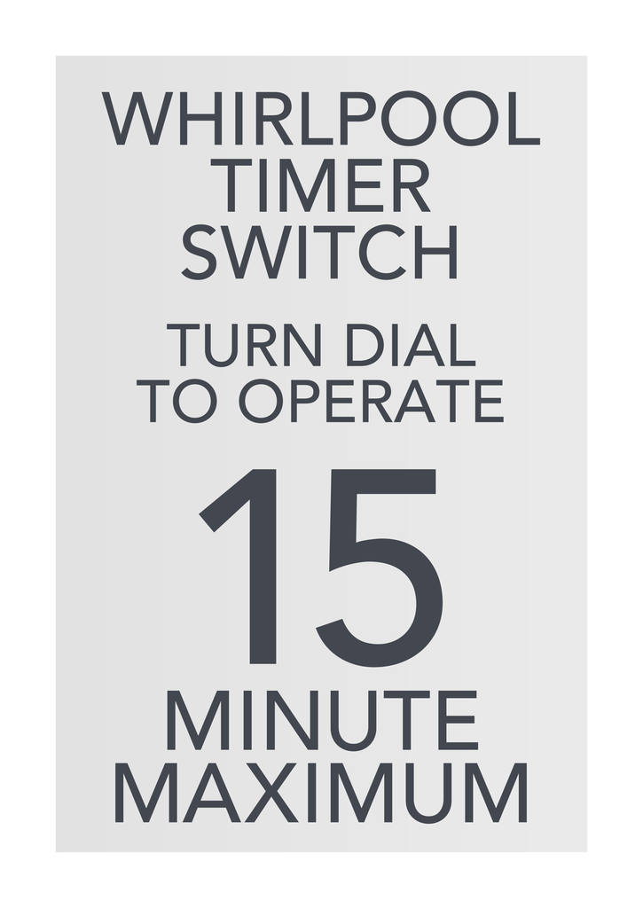 Courtyard Spa - Whirlpool Timer Switch