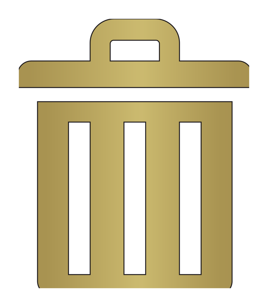 Garbage Flat Cut Out Symbol