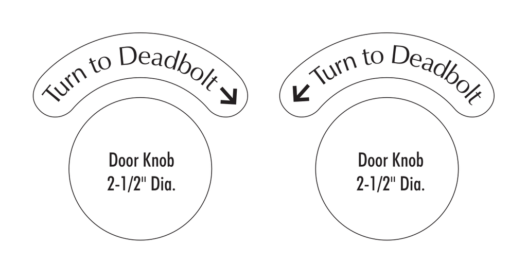 Courtyard Turn to Deadbolt Decals (2pk)