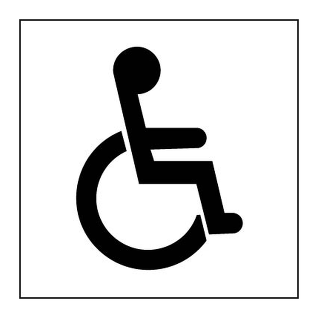 Courtyard Vinyl Sticker - Accessible Symbol