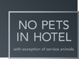 Delta Hotels No Pets Sign