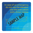 Days Inn Fire Evacuation Plan - Exits (Blue Square)