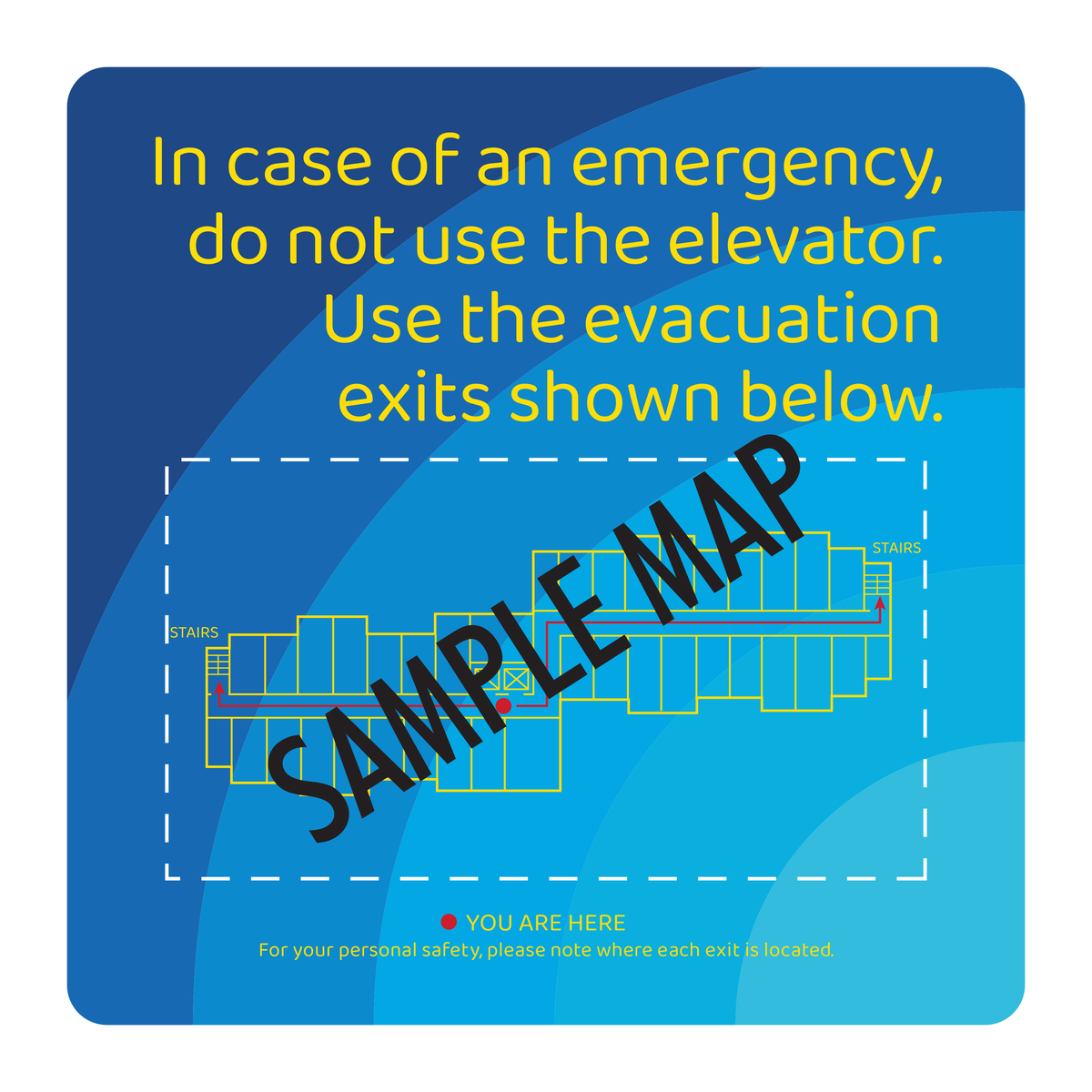 Days Inn Fire Evacuation Plan - Exits (Blue Square)