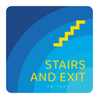 Days Inn Stairwell Identification - Stairs And Exit (Blue Square)