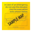 Days Inn Fire Evacuation Plan - Exits (Yellow Rectangle)