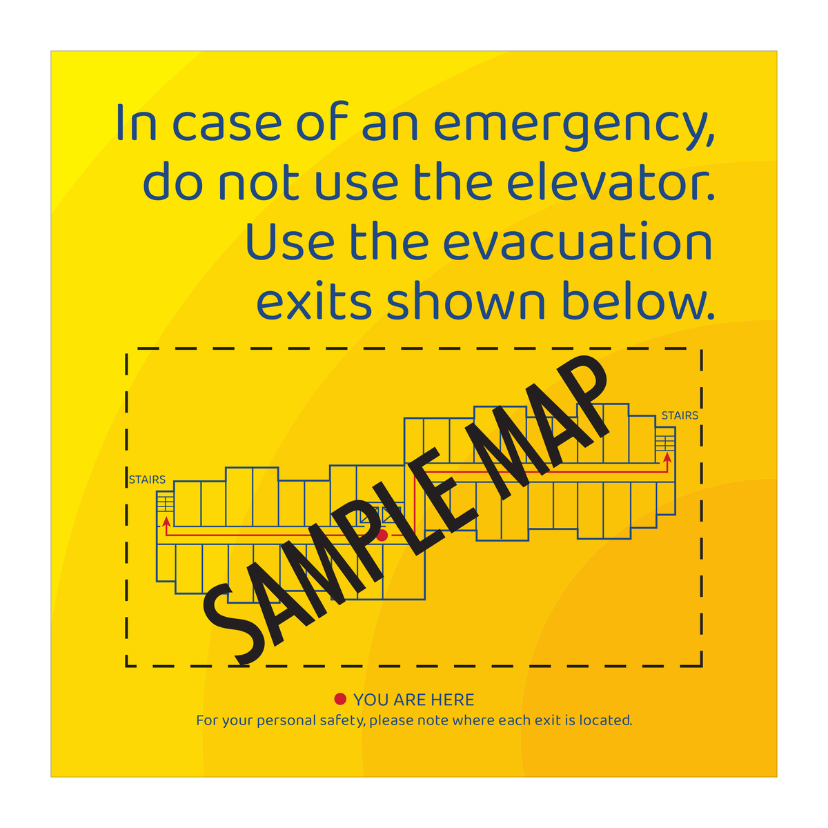 Days Inn Fire Evacuation Plan - Exits (Yellow Rectangle)