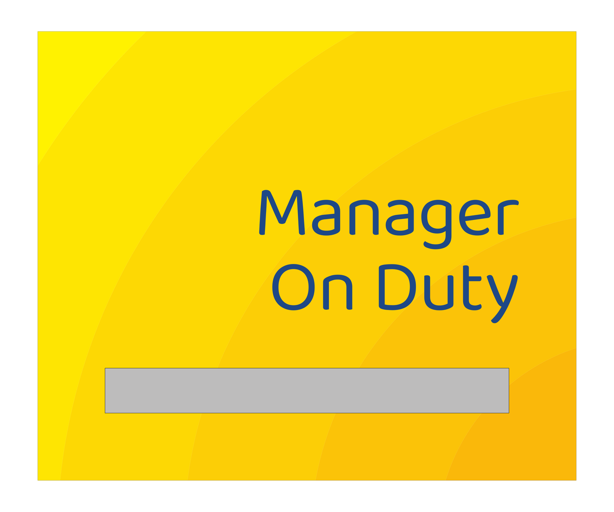 Days Inn Manager On Duty (Yellow Rectangle)