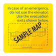 Days Inn Fire Evacuation Plan - Exits (Yellow Square)