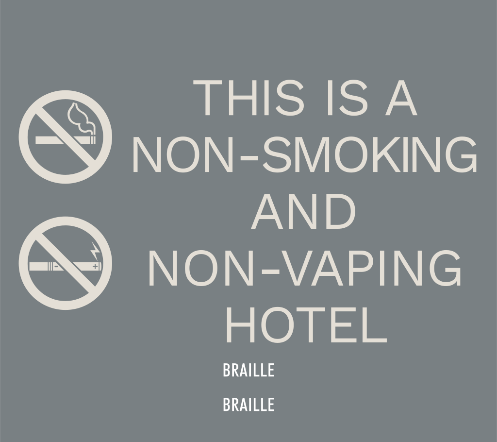 Hyatt Studios No Smoking