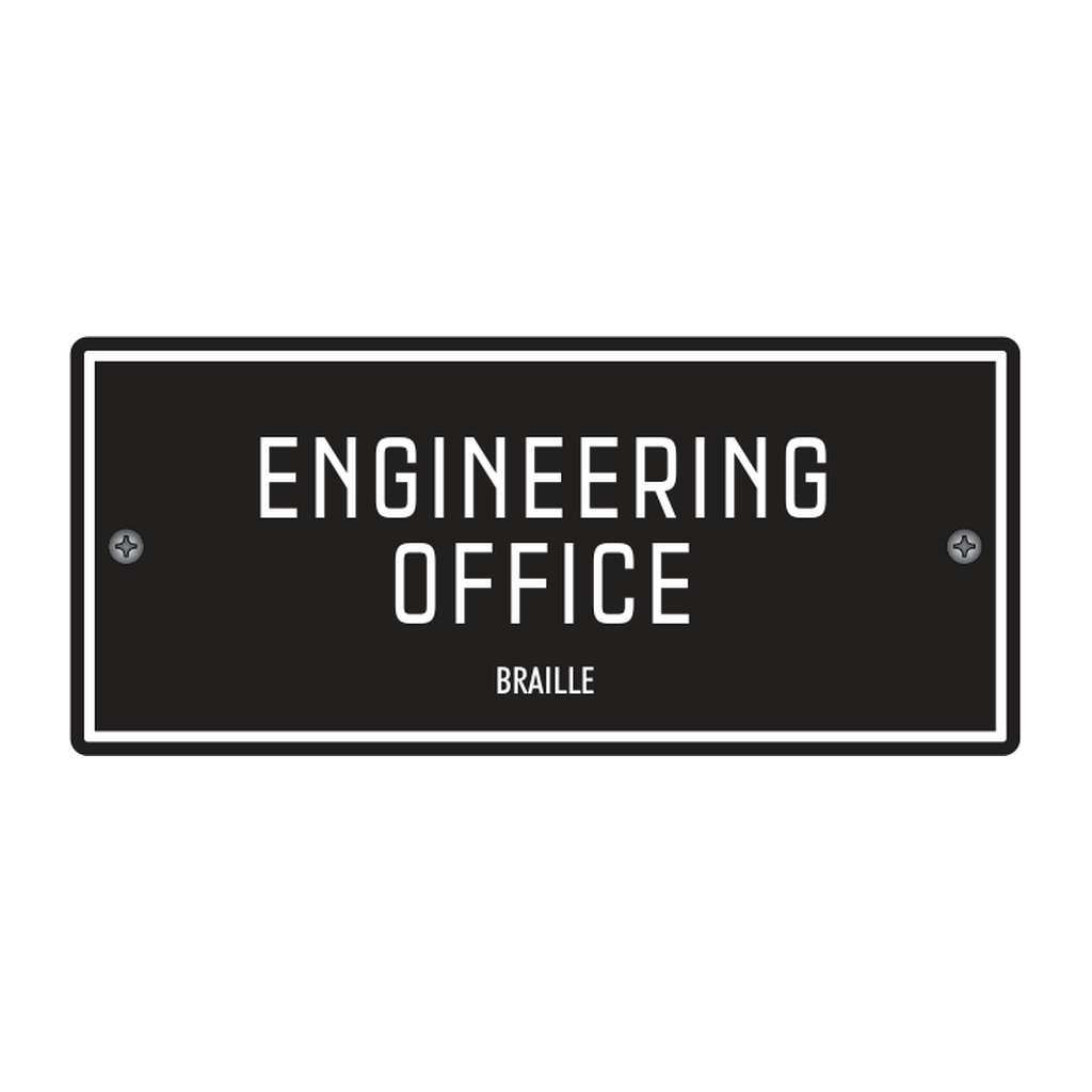 Moxy Room Identification - Engineering Office (Black)