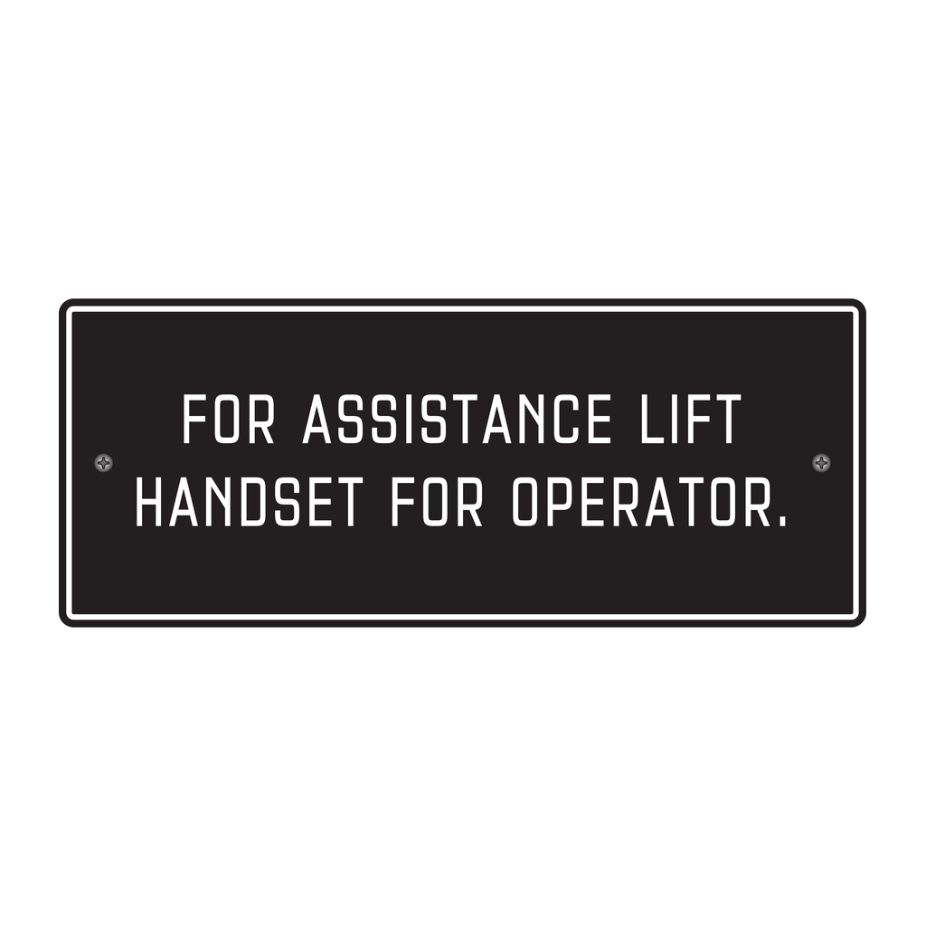 Moxy Informational - Assistance Handset (Black)
