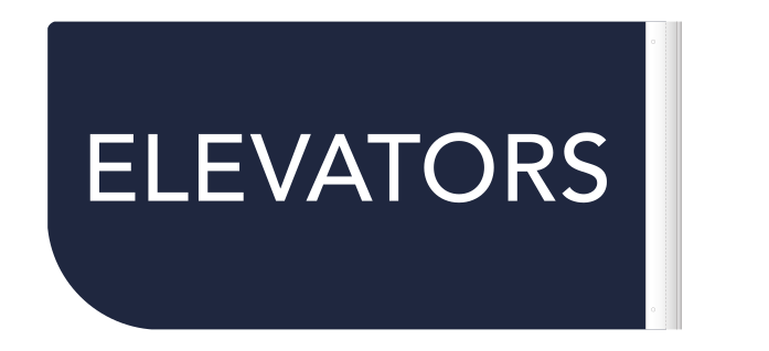 Elevators Projection Sign