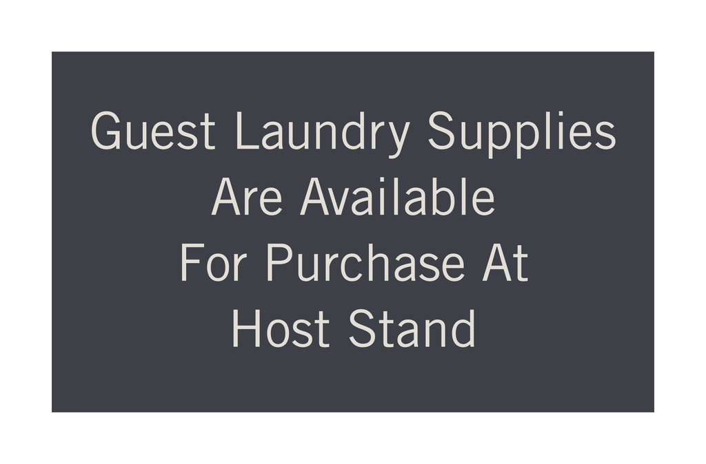 Hyatt Place Laundry Informational Sign