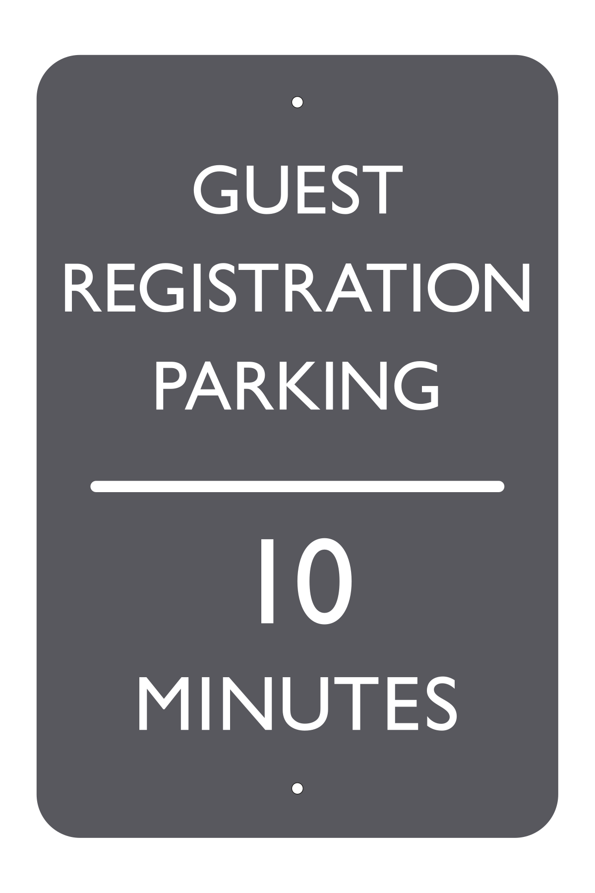 AC Hotel Post Mount Parking Sign - Guest Registration