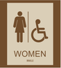 Country Inn & Suites Restroom Identification - Accessible Women (Woodhaven)