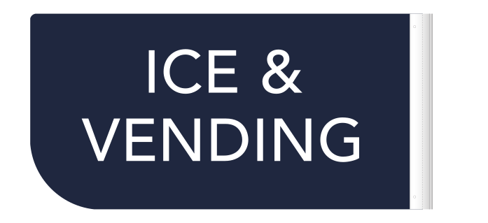 StudioRes Ice & Vending Projection Sign
