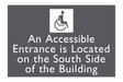 AC Hotel Accessible Entrance Sign - Location Notice