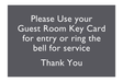AC Hotel Key Card Holder - Main Entrance