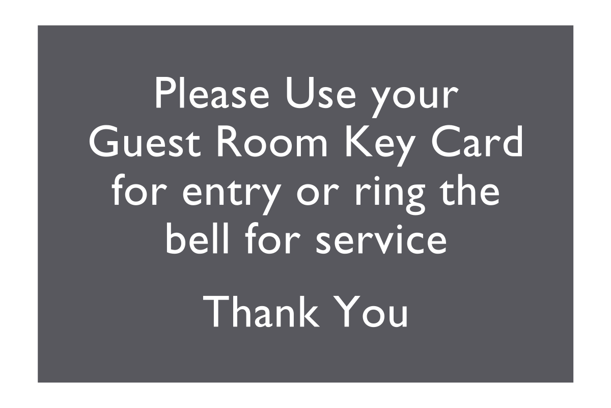 AC Hotel Key Card Holder - Main Entrance