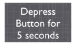AC Hotel Informational Sign - Depress Button for 5 Seconds