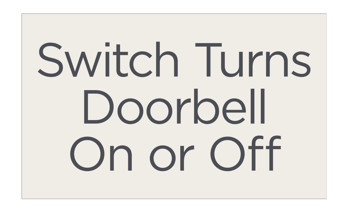 City Express Switch Turns Doorbell On/Off
