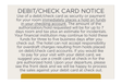 City Express Bent Debit/Check Card Notice