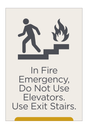 City Express Do Not Use Elevators Sign