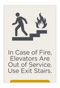 City Express In Case of Fire Sign