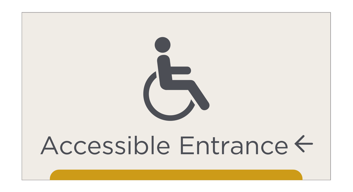 City Express Accessible Entrance - Left Arrow