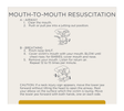 City Express Emergency Informational - Mouth-To-Mouth Resuscitation