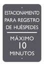 AC Hotel Parking Sign - Guest Registration (Spanish)