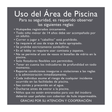 AC Hotel Pool Rules Sign (Bilingual)