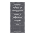 AC Hotel Evacuation Map Sign - Evacuation Exits (Bilingual)