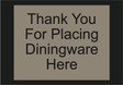 Country Inn & Suites Informational - Thank You for Placing Diningware Here (Witching Hour)