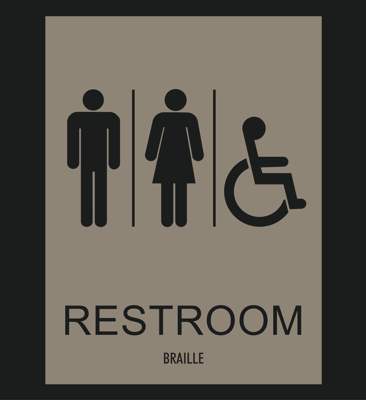 Country Inn & Suites Restroom Identification - Accessible Restroom (Witching Hour)
