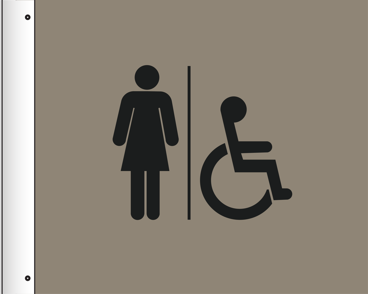 Country Inn & Suites Projecting Sign - Accessible Women (Witching Hour)