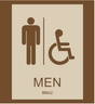 Country Inn & Suites Restroom Identification - Accessible Men (Woodhaven)