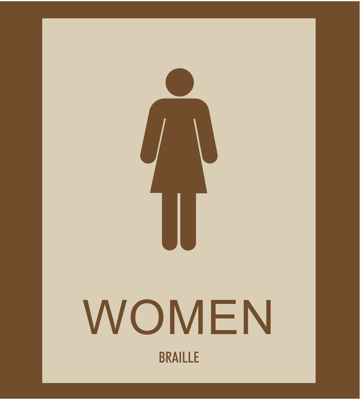 Country Inn & Suites Restroom Identification - Women (Woodhaven)