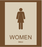Country Inn & Suites Restroom Identification - Women (Woodhaven)