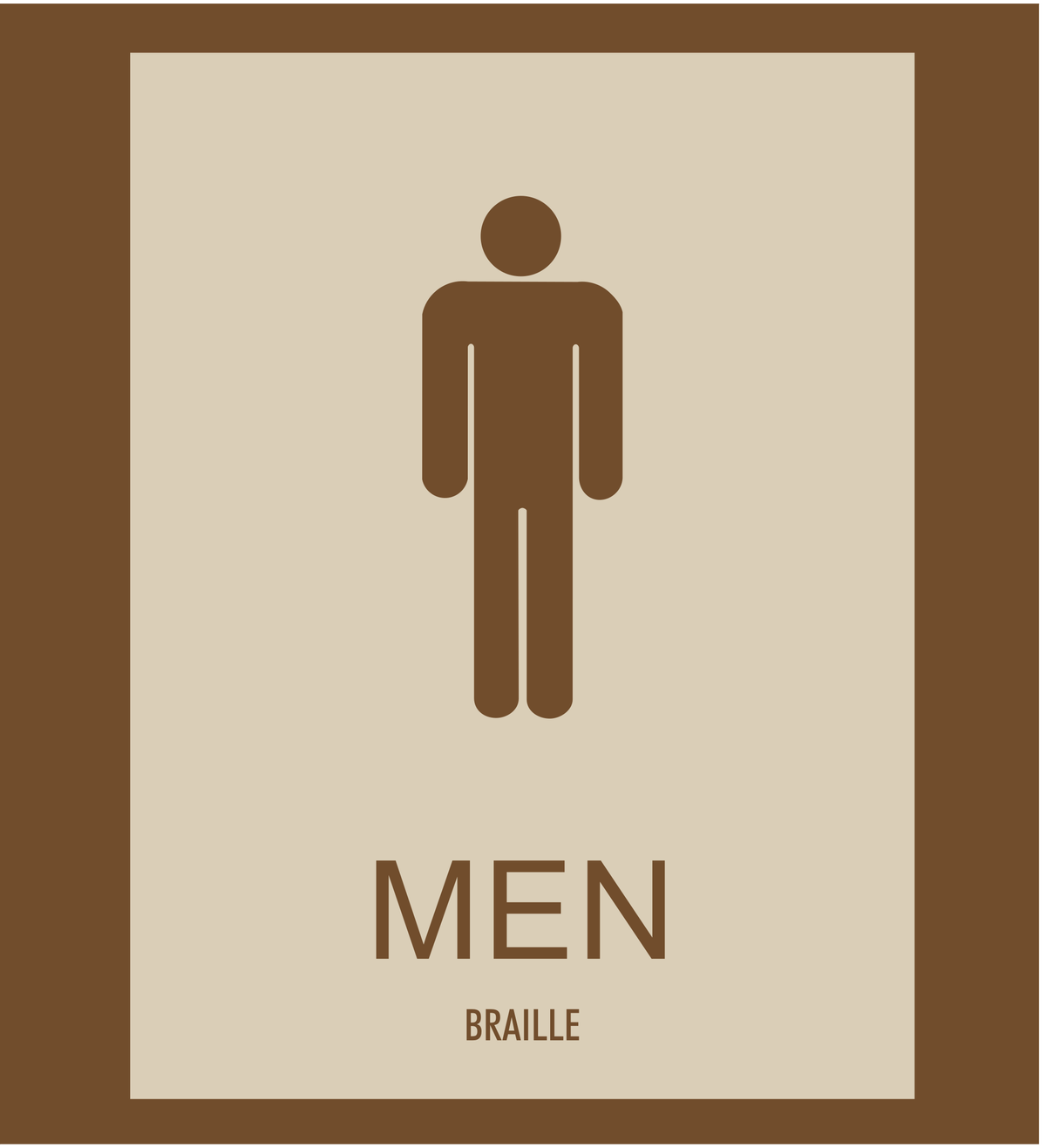 Country Inn & Suites Restroom Identification - Men (Woodhaven)